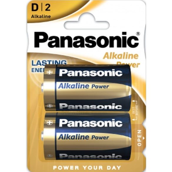 Panasonic Alkaline Power LR20 D Góliát tartós elem 2 db-os