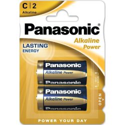Panasonic Alkaline Power LR14 C Baby tartós elem 2 db-os