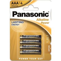 Panasonic Alkaline Power LR03 AAA mikró elem 4 db-os