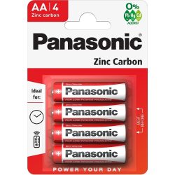 Panasonic Red Zinc Féltartós AA Ceruza elem 4 db-os
