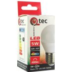   Qtec LED kis gömb izzó 5W G45 E27 2700K 400lm (meleg fehér)