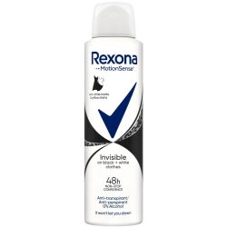   Rexona Invisible Black & White Clothes női izzadásgátló spray 150 ml