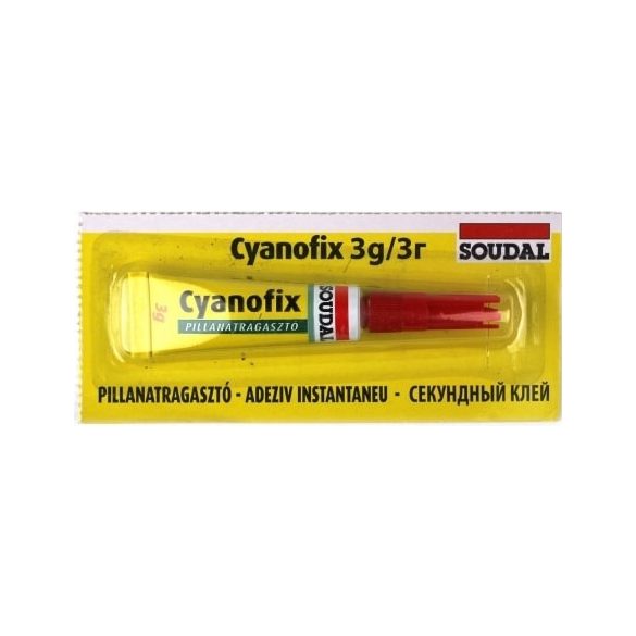 Soudal Cyanofix 3g-os pillanatragasztó 12 db-os