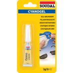 Soudal Cyano gél 3g-os pillanatragasztó 1 db-os