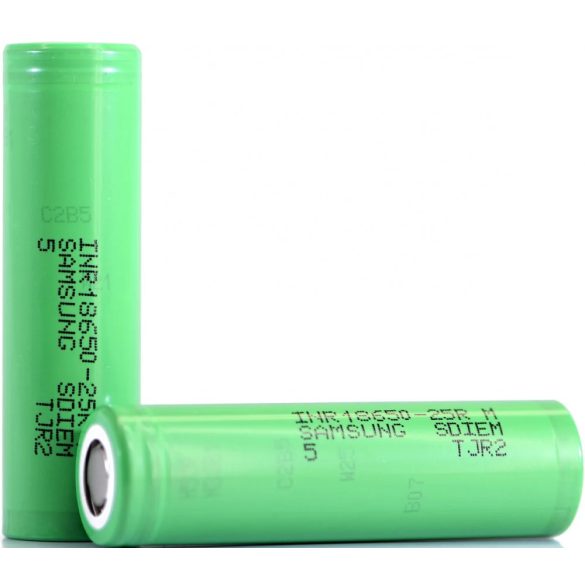 Samsung INR 18650-25R 3,7V 2500 mAh Li-ion ipari akku 20A