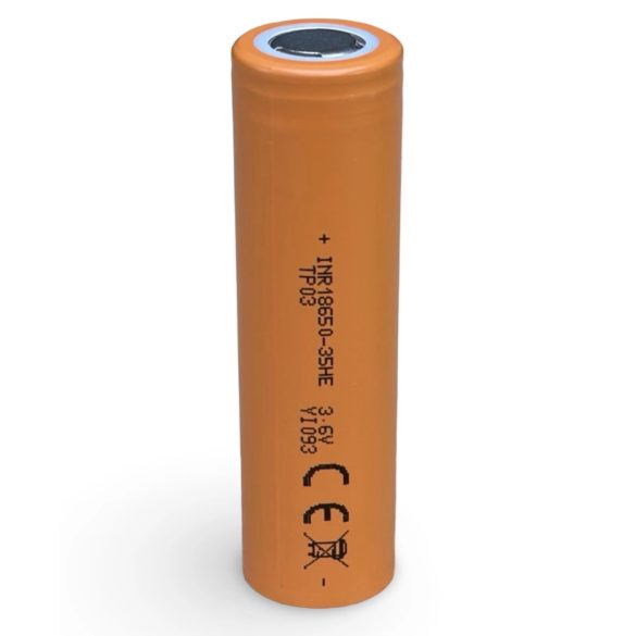 Tenpower INR 18650-35HE 3,6V 3400mAh, Li-ion akku 10A