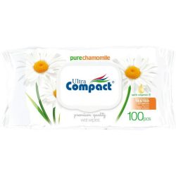   Ultra Compact Pure Chamomile nedves törlőkendők kamillával 100 db-os