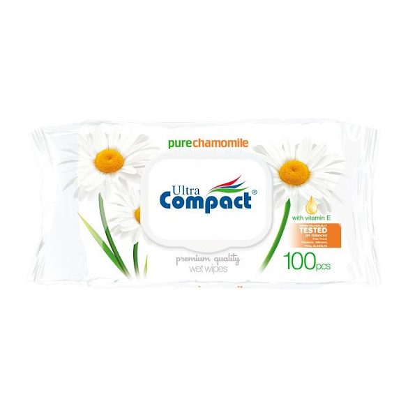 Ultra Compact Pure Chamomile nedves törlőkendők kamillával 100 db-os