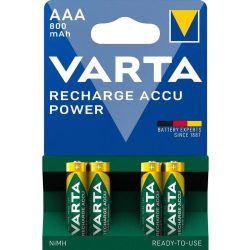   Varta Recharge Accu Power 800 mAh AAA mikró akkumulátor 4 db-os