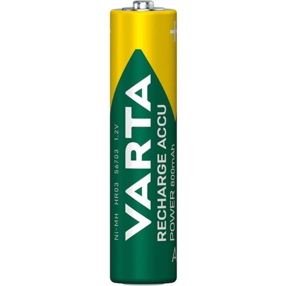 Varta Recharge Accu Power 800 mAh AAA mikró akkumulátor 4 db-os