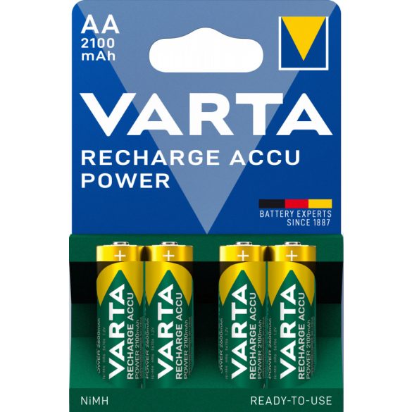 Varta Recharge Accu Power 2100 mAh AA Ceruza akkumulátor 4 db-os