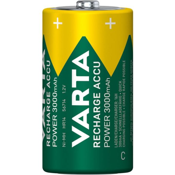 Varta Recharge Accu Power 3000 mAh C, Baby akkumulátor 2 db-os