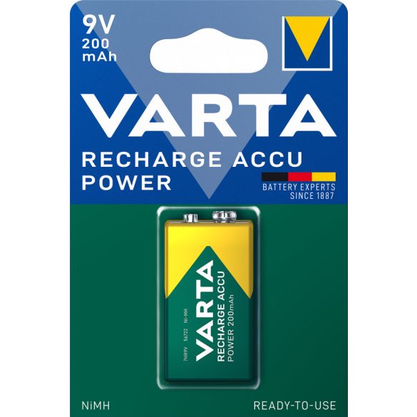 Varta Recharge Accu Power 200 mAh 9V akkumulátor 1 db-os