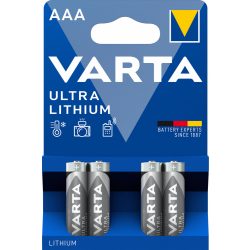 Varta Ultra Lithium AAA mikró elem 4 db-os