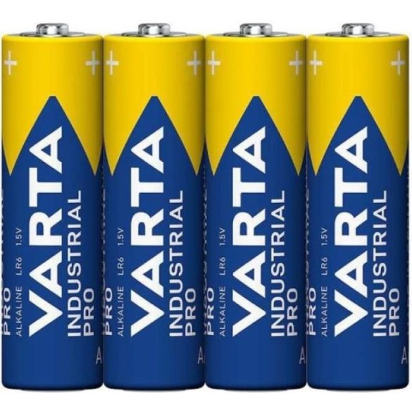 Varta Industrial Pro Alkáli AA ceruza elem 4 db-os fóliás