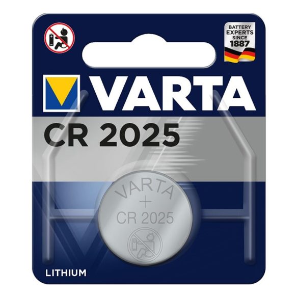 Varta CR2025 3V lithium gombelem 1 db-os