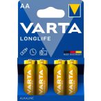 Varta Longlife AA tartós Ceruza Elem 4 db-os