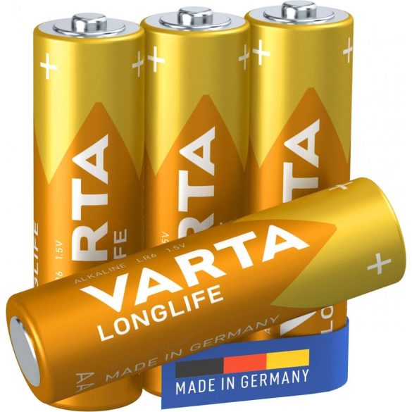 Varta Longlife AA tartós Ceruza Elem 4 db-os