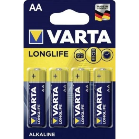 Varta Longlife AA tartós Ceruza Elem 4 db-os