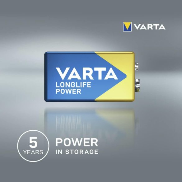 Varta Longlife Power 9V alkáli elem 6LR61 2 db-os
