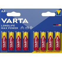 Varta Longlife Max Power Alkáli AA ceruzaelem 8 db-os