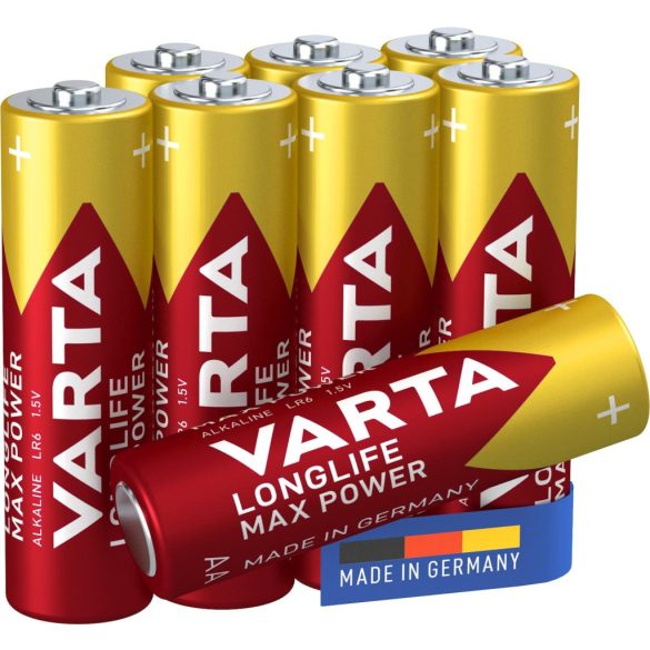 Varta Longlife Max Power Alkáli AA ceruzaelem 8 db-os