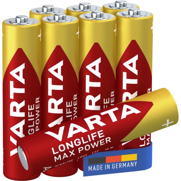 Varta Longlife Max Power Alkáli AAA mikró elem 8 db-os