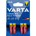   Varta Longlife Max Power Alkáli AAA tartós mikró elem 4 db-os