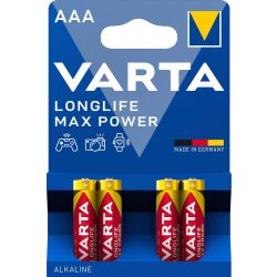   Varta Longlife Max Power Alkáli AAA tartós mikró elem 4 db-os