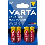 Varta Longlife Max Power Alkáli AA Ceruza Elem 4 db-os