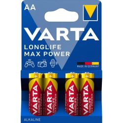 Varta Longlife Max Power Alkáli AA Ceruza Elem BL4
