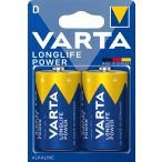   Varta Longlife Power Alkáli D, LR20, Góliát tartós elem 2 db-os