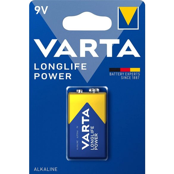 Varta Longlife Power 9V alkáli elem 1 db-os