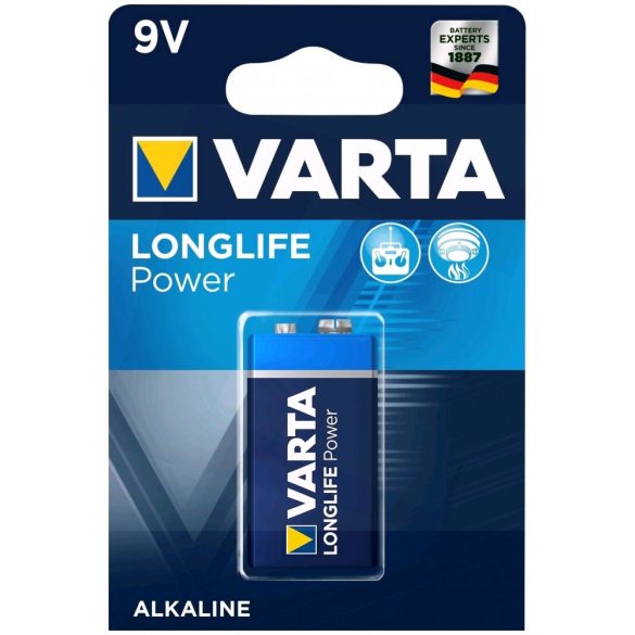 Varta Longlife Power 9V alkáli elem 1 db-os