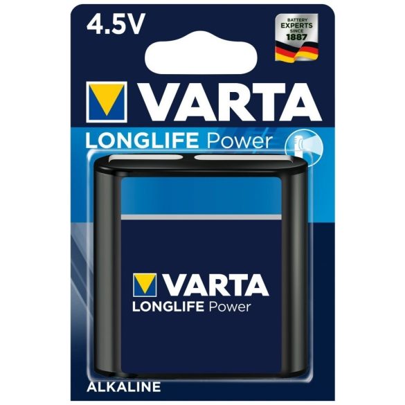 Varta Longlife Power 4,5V tartós lapos elem 1 db-os