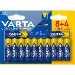 Varta Longlife Power AA tartós ceruza elem 12 db-os