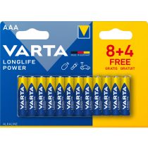 Varta Longlife Power AAA tartós mikró elem 12 db-os