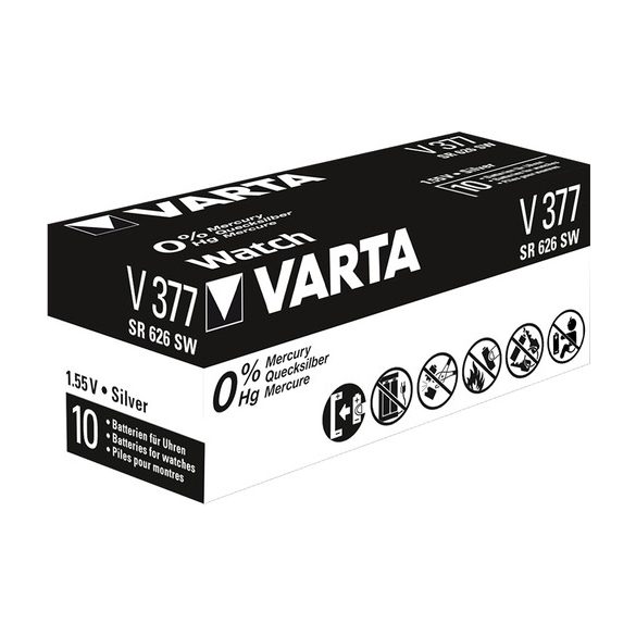 Varta V377, SR66 Ezüst-Oxid óraelem 1 db-os