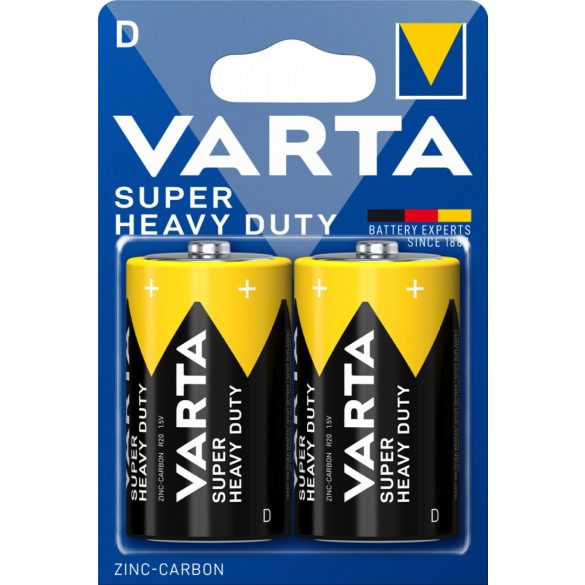 Varta Superlife Féltartós D Góliát elem 2 db-os