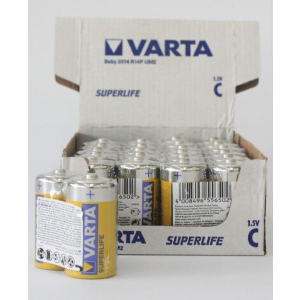 Varta Superlife Féltartós Baby elem C fóliás 2 db-os