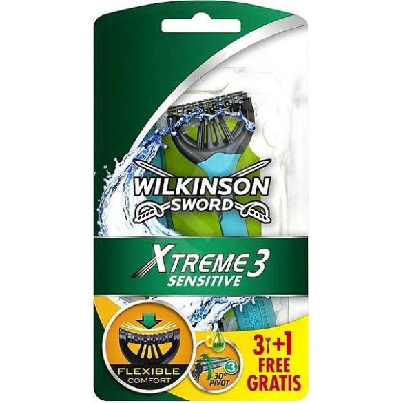 Wilkinson Xtreme 3 Sensitive három pengés borotva 4 db-os