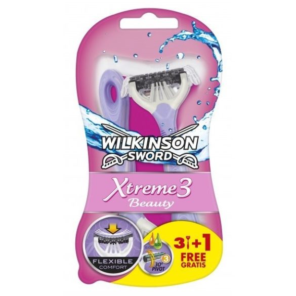 Wilkinson Xtreme 3 Beauty női három pengés borotva 4 db-os