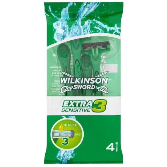 Wilkinson Extra3 Sensitive három pengés borotva 4 db-os