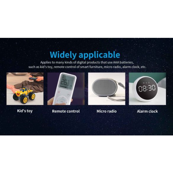 XTAR 10440 AAA 1,5V-os 1000 mAh, védett Li-ion akku