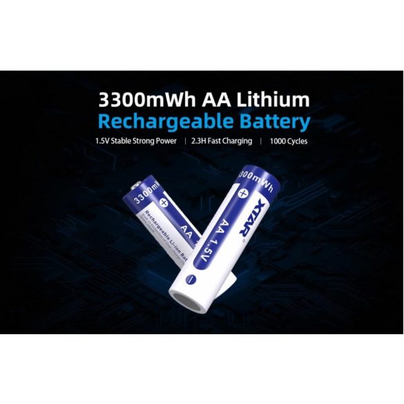 XTAR 14500 2000mAh, AA 1,5V-os védett Li-ion akku
