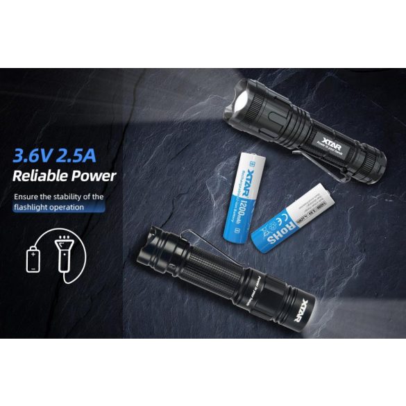 XTAR 14500 1200mAh 3,6V-os védett Li-ion akku