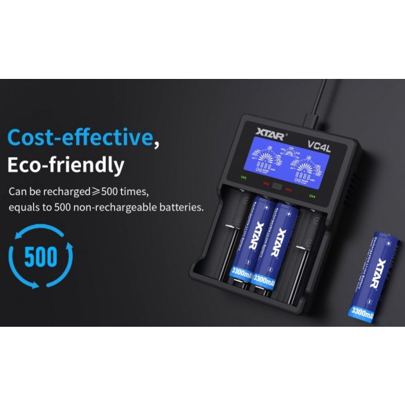 Xtar 18650 3300 mAh 3,7V Li-ion védett akkumulátor