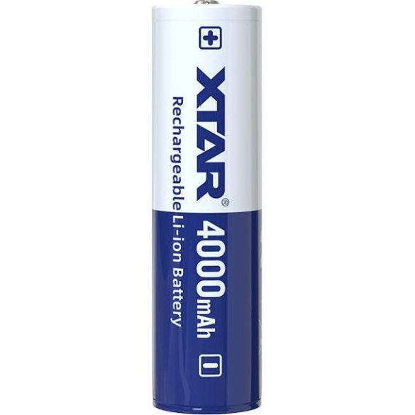 Xtar 18650 4000 mAh 3,6V Li-ion védett akku, 10A
