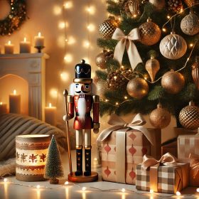 Karácsonyi világítás és dekorációk